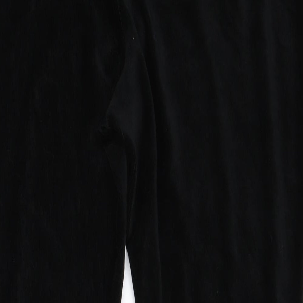 Preworn Womens Black Capri Trousers Size L L27 in