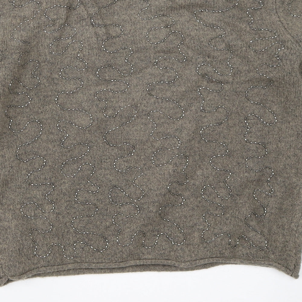 Zara Womens Grey Pullover Jumper Size S
