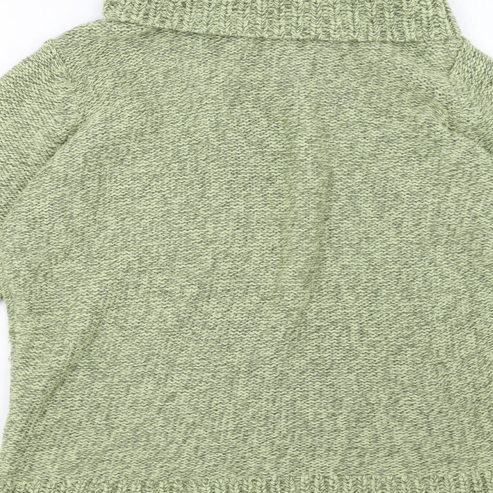 bm Womens Green Knit Pullover Sweatshirt Size M