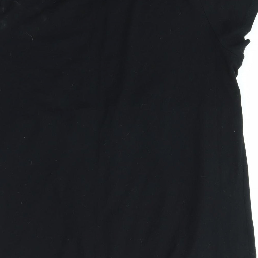 Avenue Womens Black Basic T-Shirt Size 12