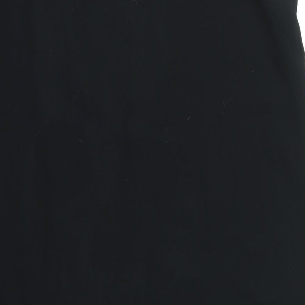 MISS MODA Womens Black Basic Tank Size M - SHEER