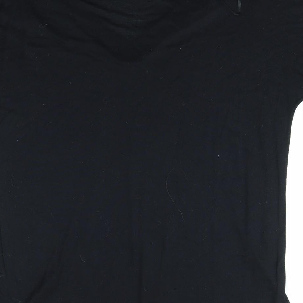 M&S Womens Black Basic Polo Size 14