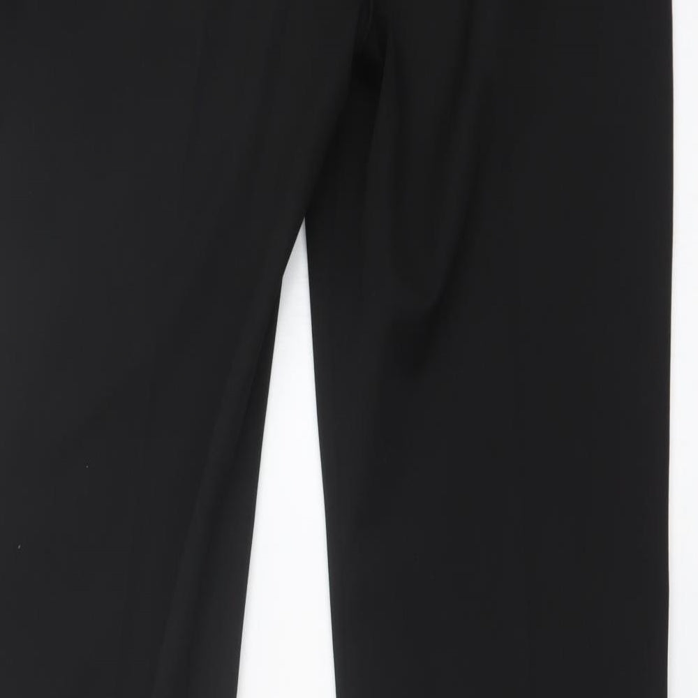 SALLY Womens Black Trousers Size 12 L32 in
