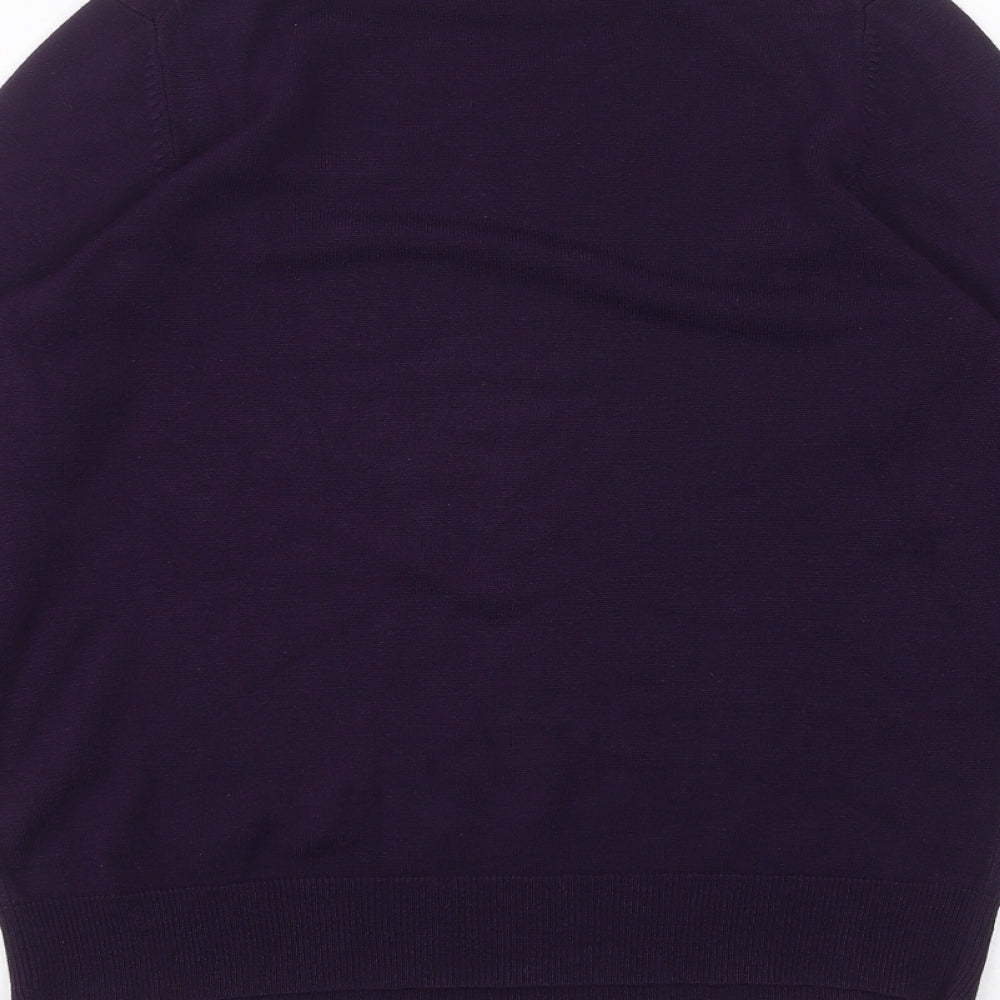 Marks and Spencer Womens Purple Basic T-Shirt Size 8