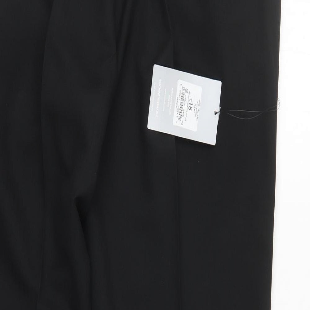 Matalan Mens Black Suit Trousers Size 38 L29 in