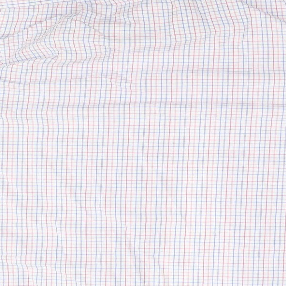 Marks and Spencer Mens Blue Plaid Button-Up Size 44