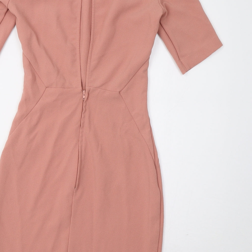 H&M Womens Pink Bodycon Size 6 - Open Back