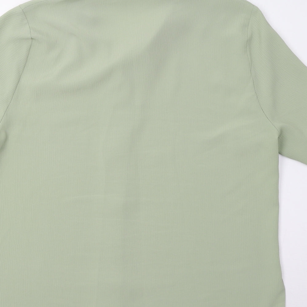 Isabelle Womens Green Basic Button-Up Size 16