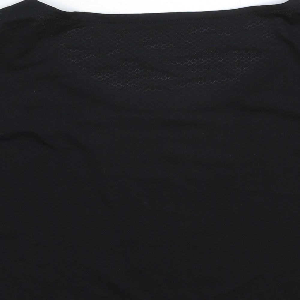 Preworn Womens Black Cropped T-Shirt Size S