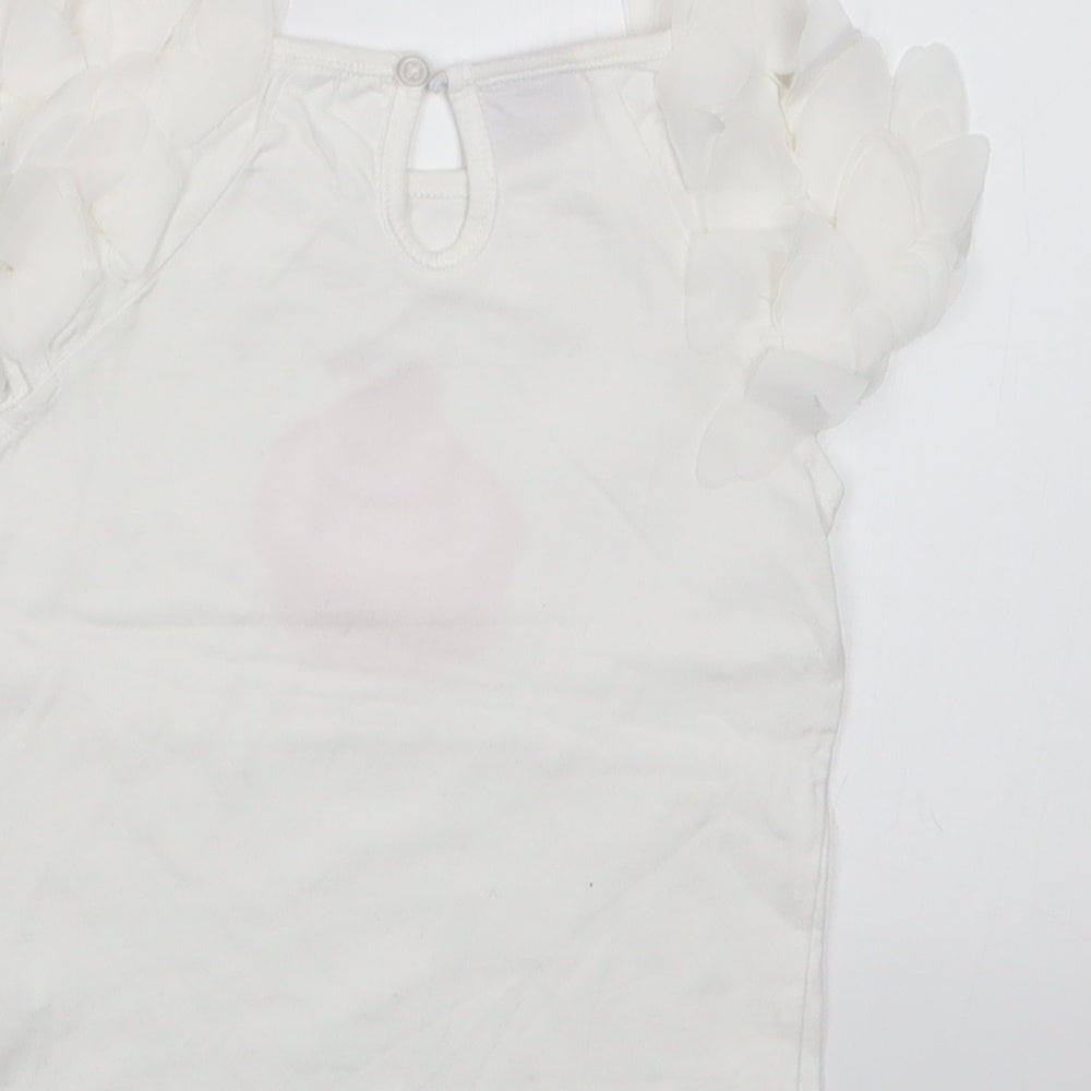 Emma Bunton Girls White Basic T-Shirt Size 18-24 Months