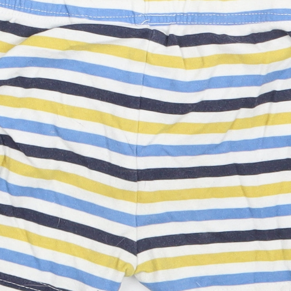George Boys Blue Striped Cropped Trousers Size 12-18 Months