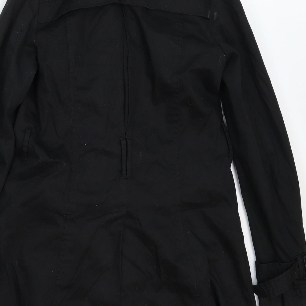 New Look Womens Black Pea Coat Coat Size 8