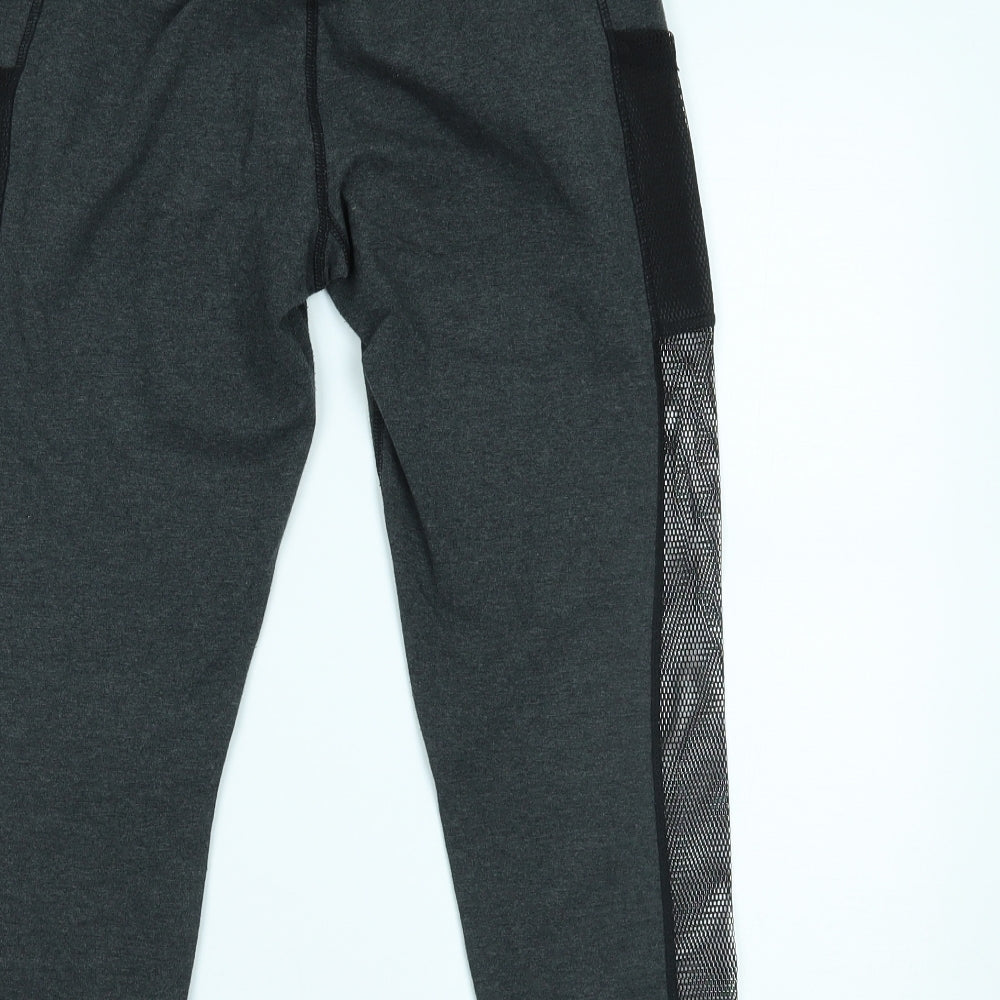 neon sweets Womens Grey Cropped Leggings Size M L18 in