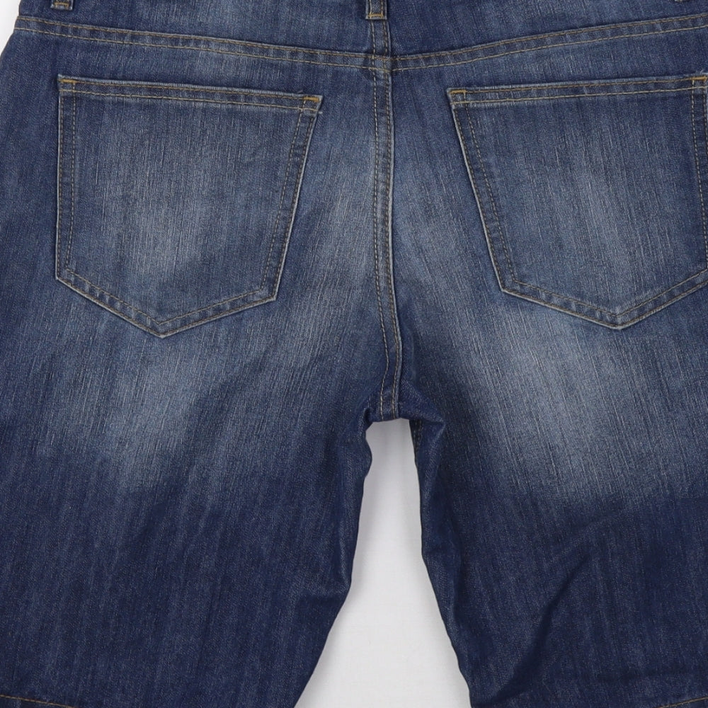 Primark Mens Blue Denim Bermuda Shorts Size 30