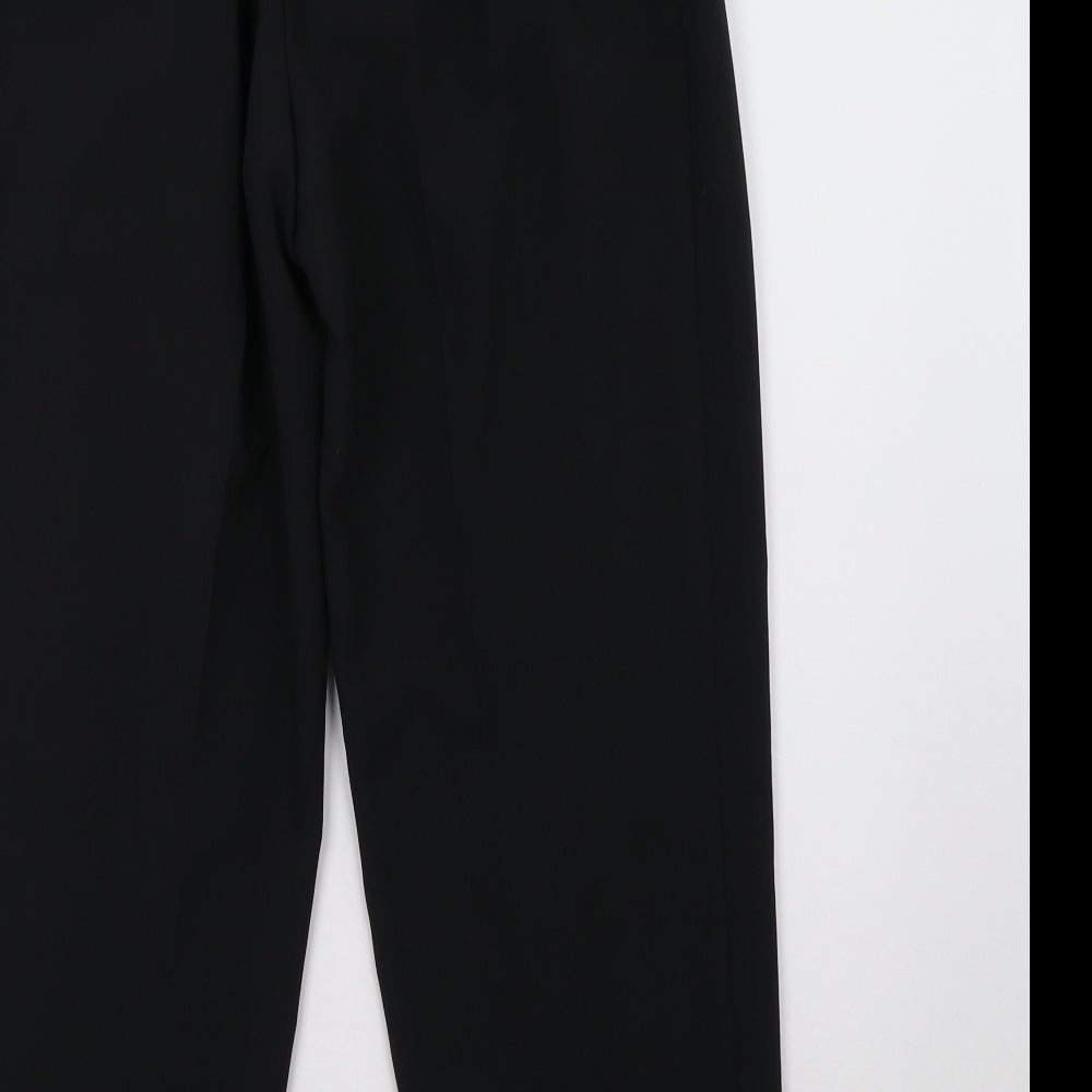 Marks and Spencer Womens Black Trousers Size 10 L26 in