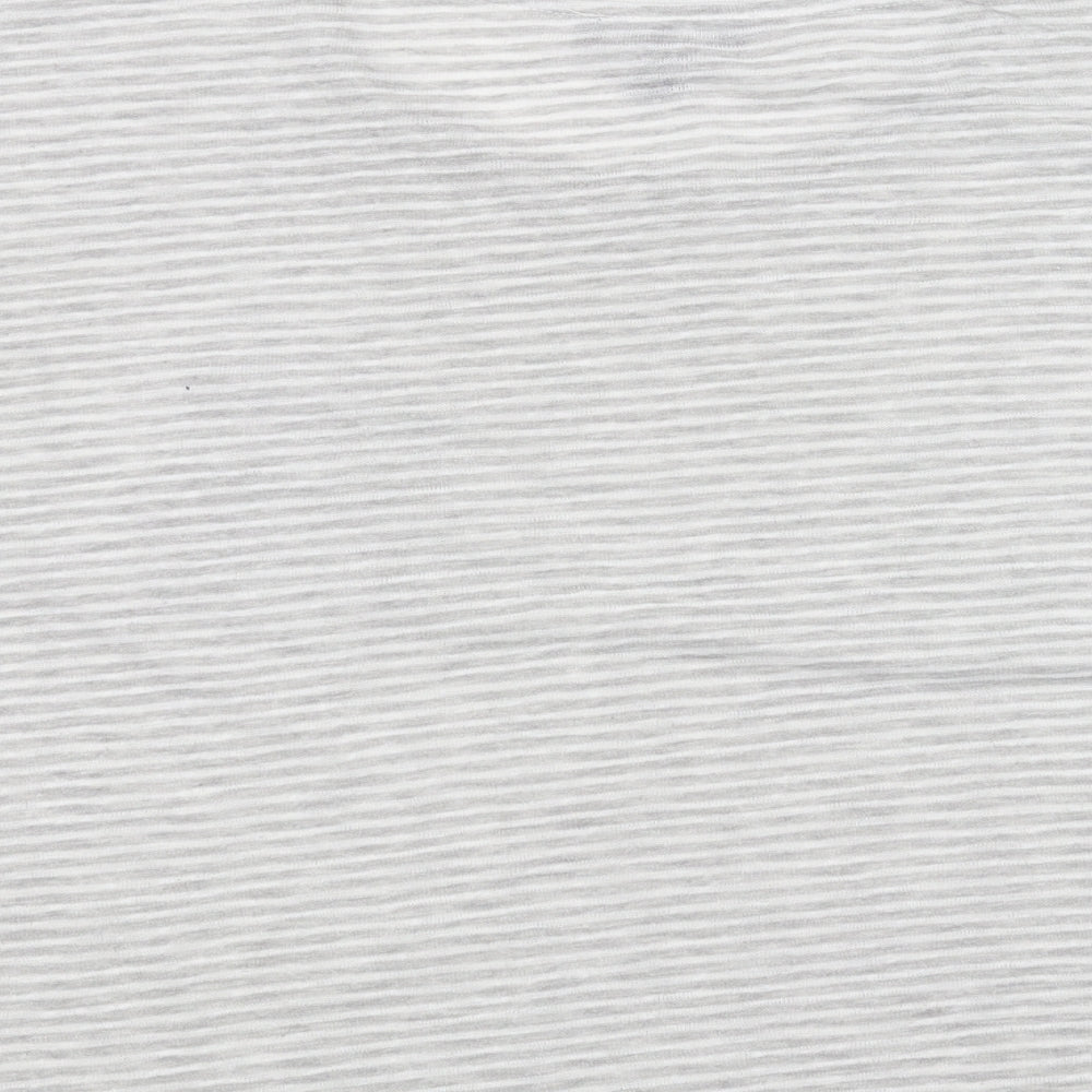 Primark Womens White Striped Basic T-Shirt Size S