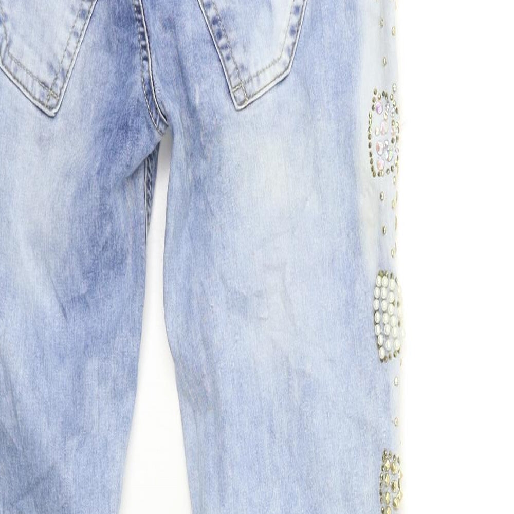 Preworn Womens Blue Denim Skinny Jeans Size 26 in L31 in