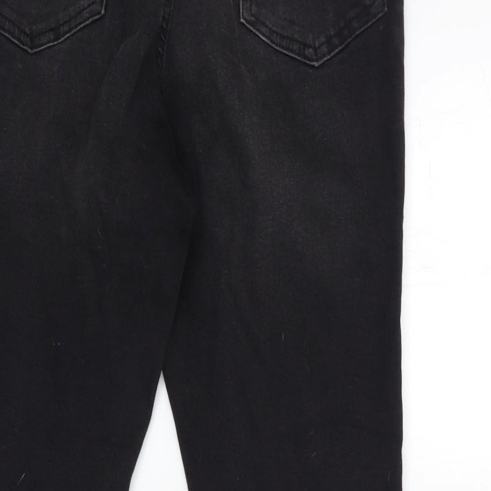 Denim & Co. Womens Black Denim Skinny Jeans Size 14 L27 in