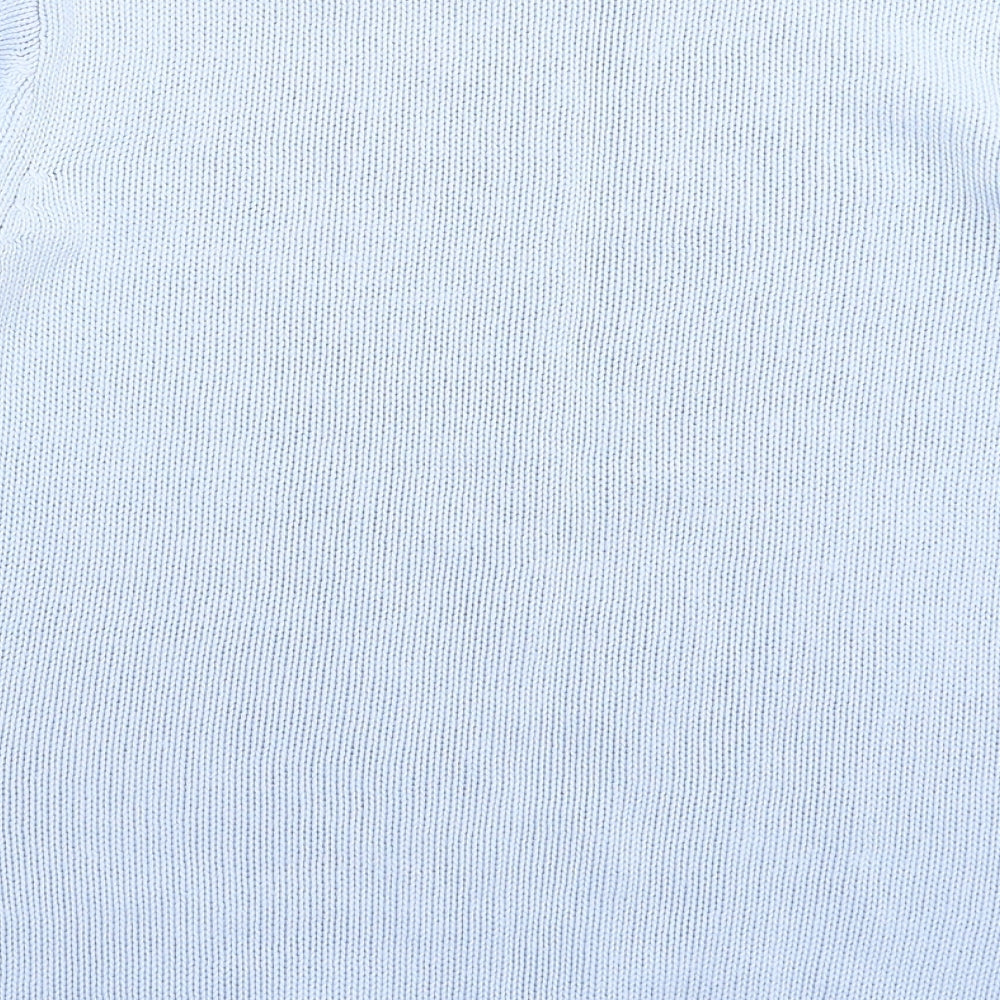 BM Womens Blue Knit Pullover Jumper Size M