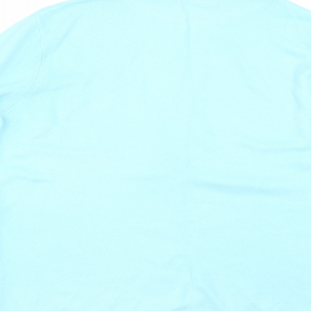 BM Womens Blue Pullover Jumper Size M