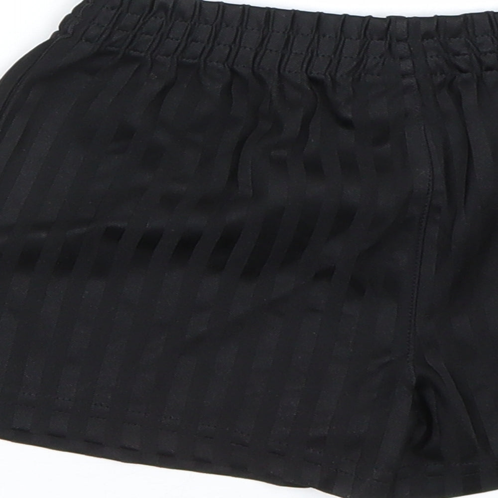 George Boys Black Striped Sweat Shorts Size 3-4 Years - PE kit