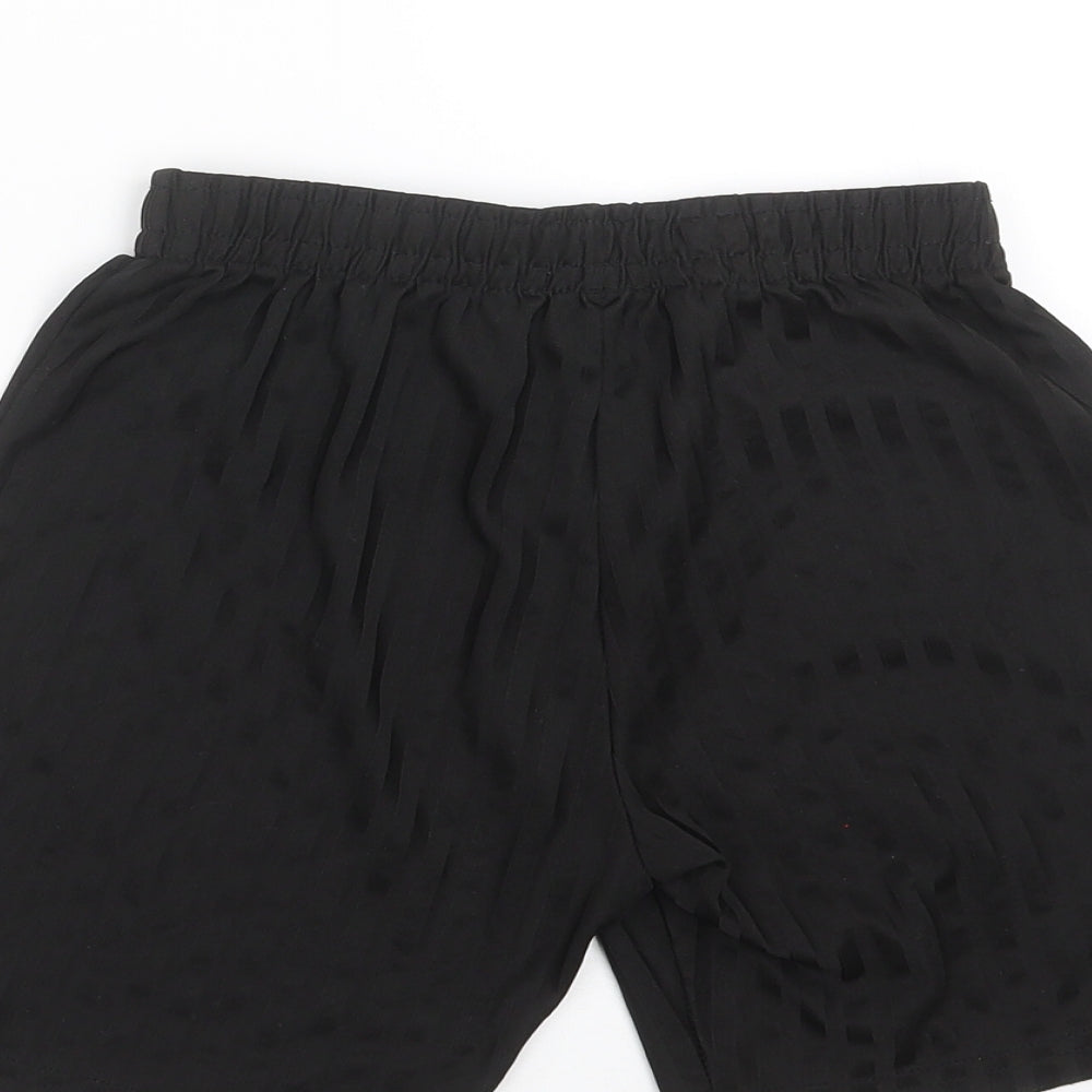F&F Boys Black Striped Sweat Shorts Size 7-8 Years - football shorts