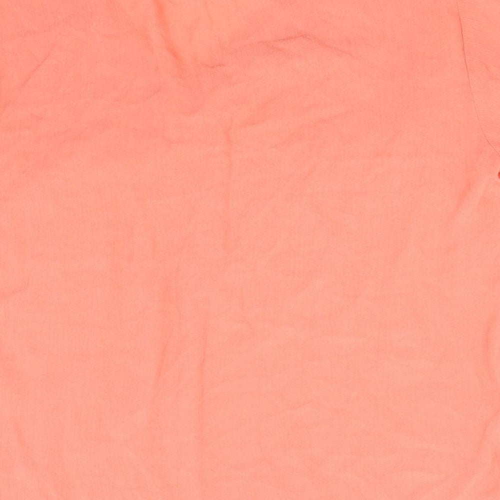 M&S Womens Orange Basic Blouse Size L