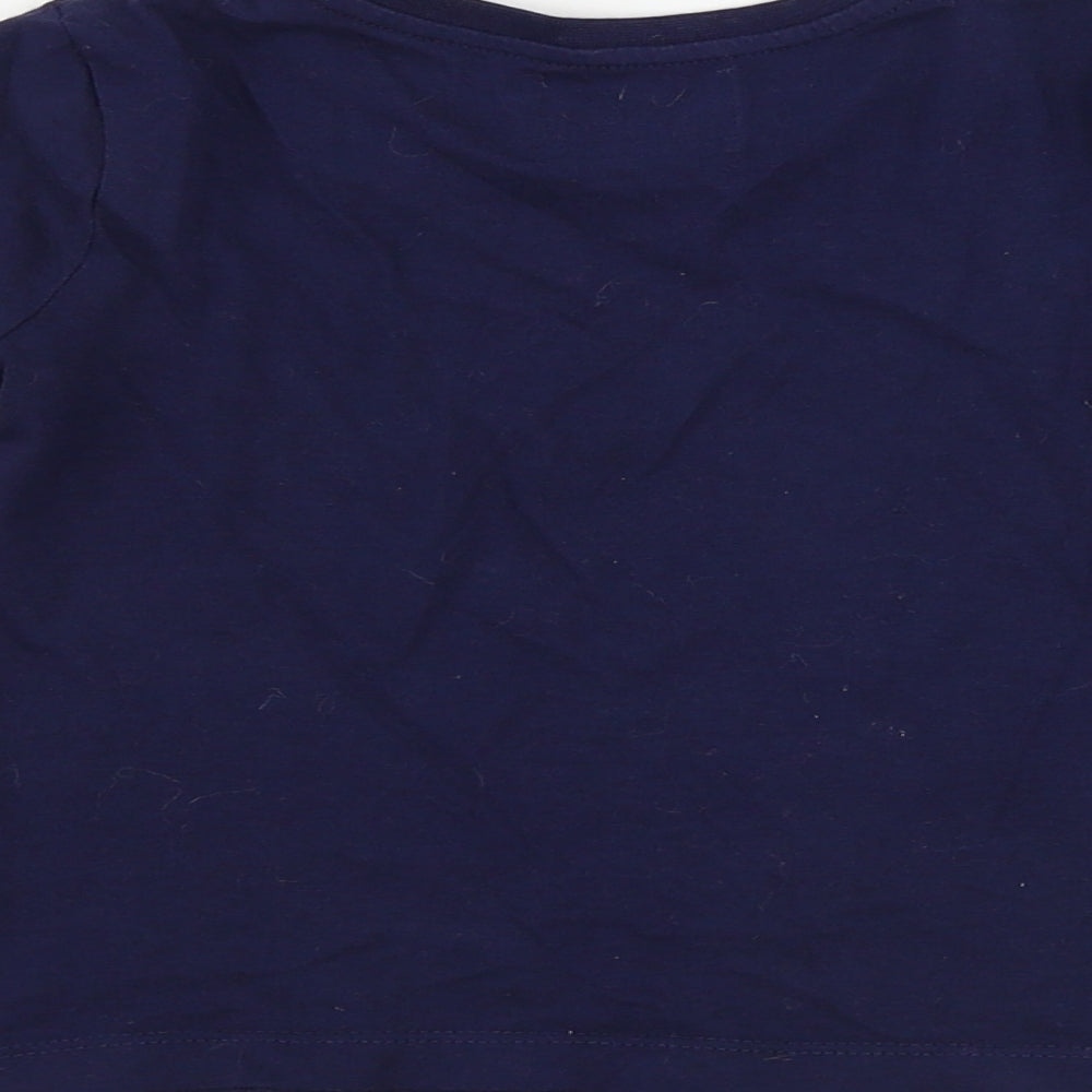 George Girls Blue Basic T-Shirt Size 4-5 Years