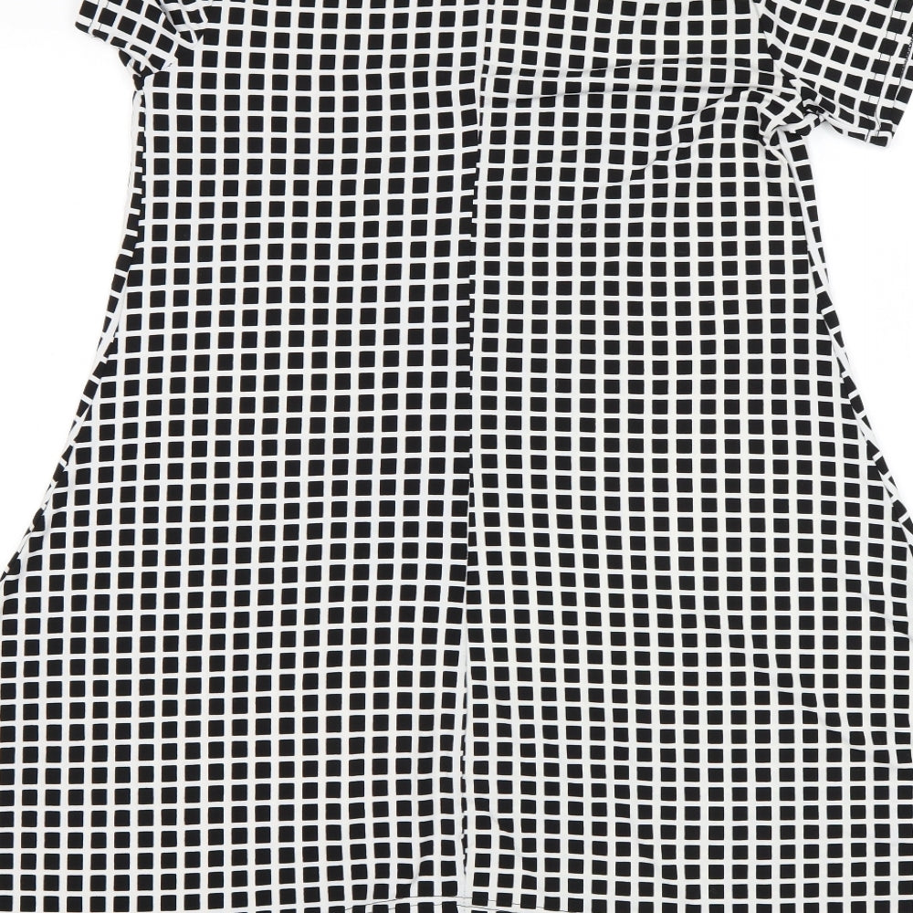 miss pretty world Womens Multicoloured Check A-Line Size 12
