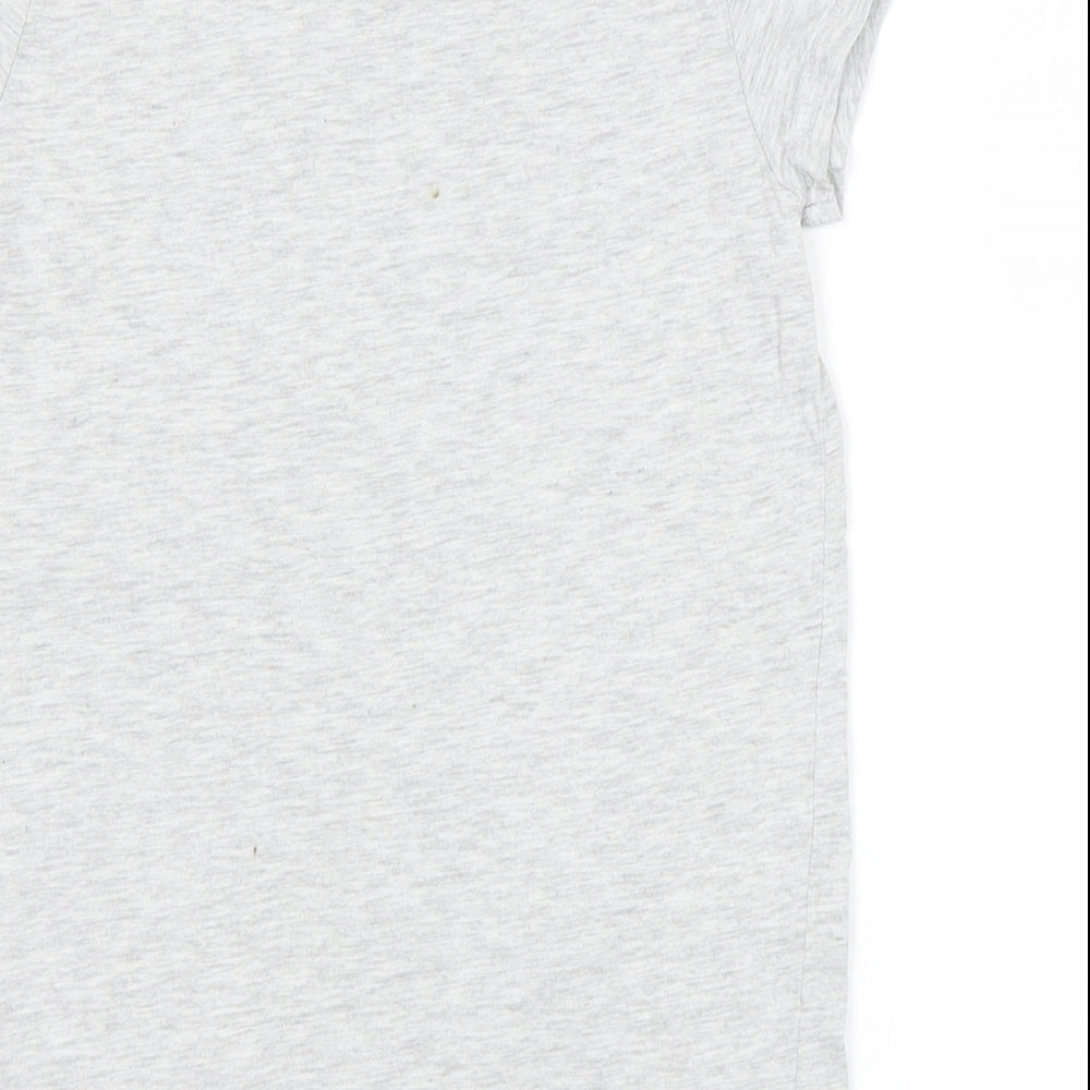 NEXT Girls Grey Basic T-Shirt Size 9 Years