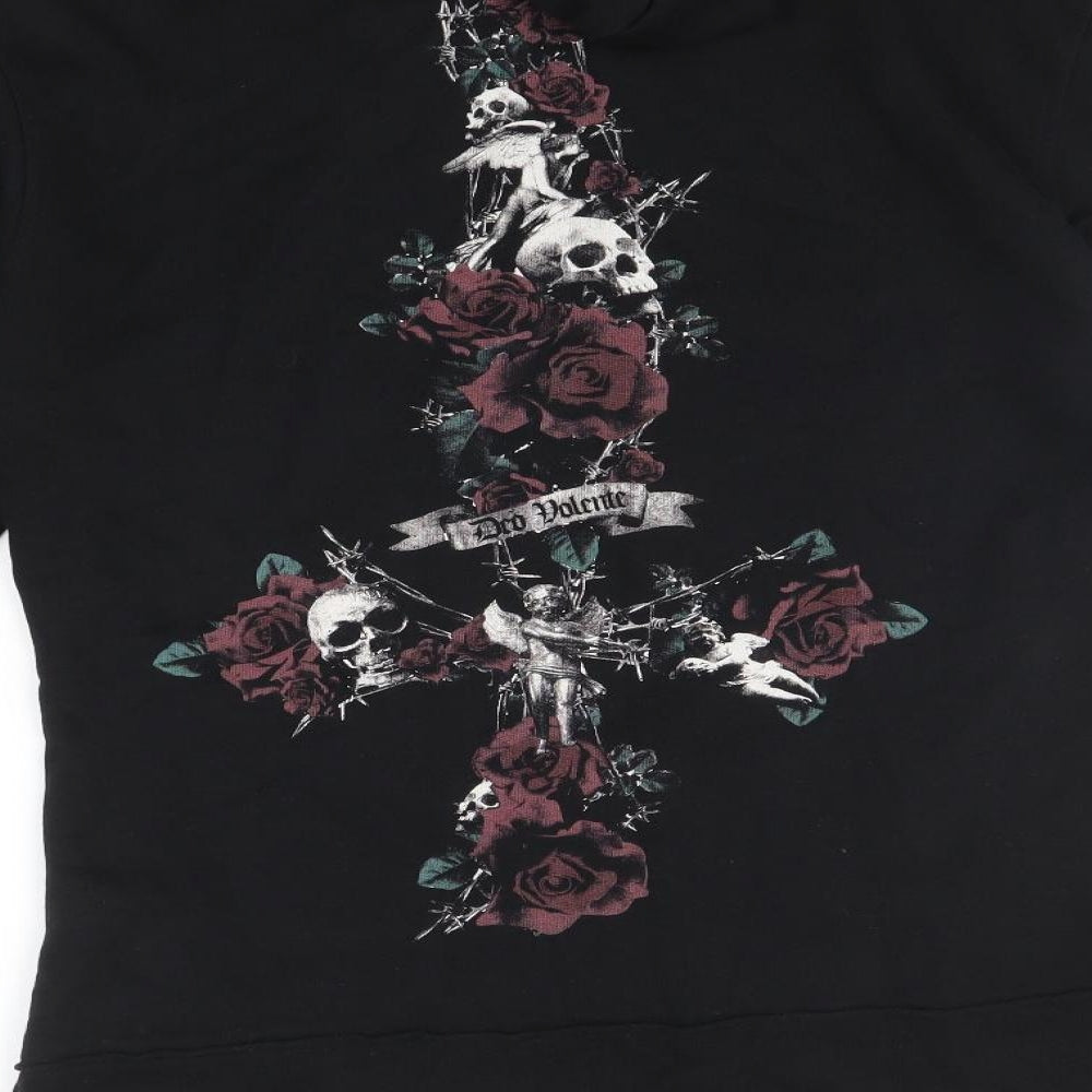 Judas Sinned Womens Black Pullover Hoodie Size L