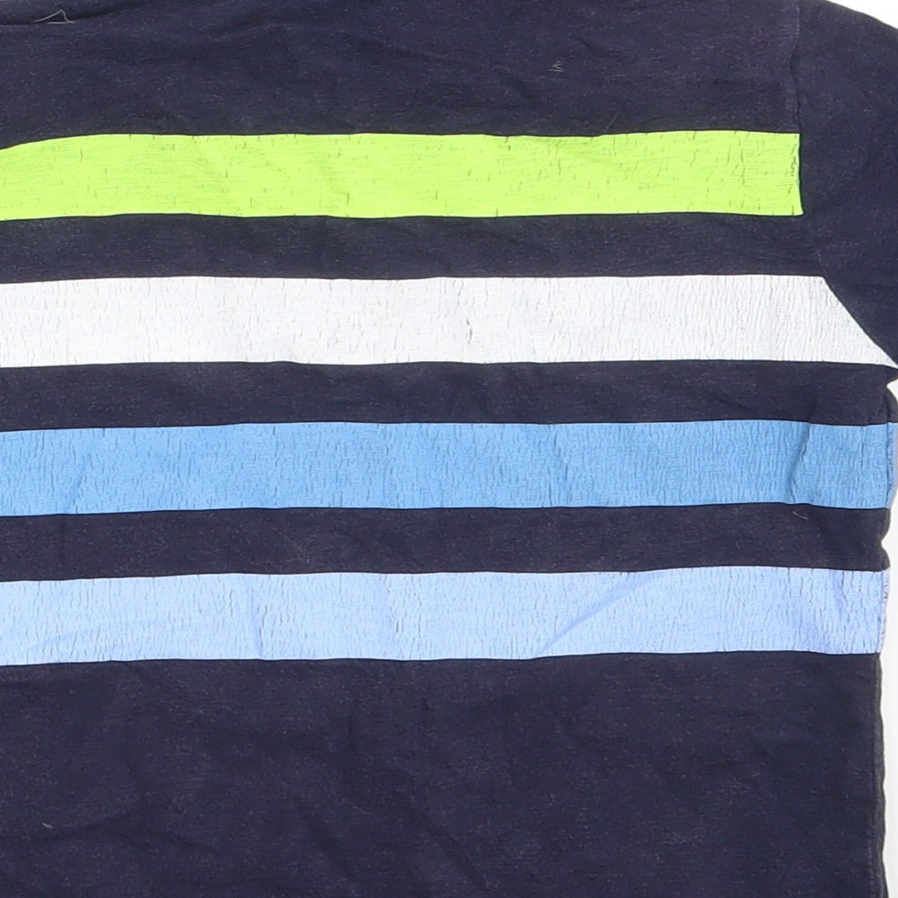 Gap Boys Blue Striped Pullover Polo Size 4 Years