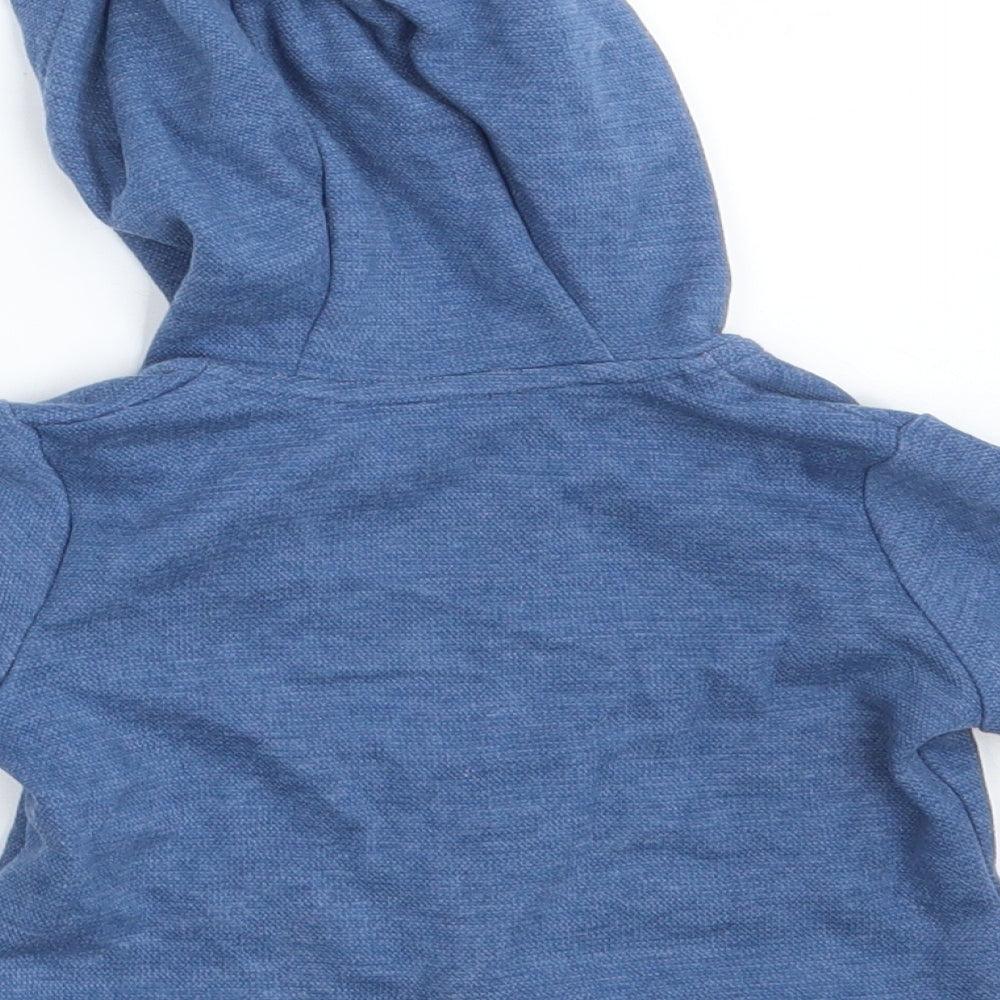 F&F Boys Blue Full Zip Jumper Size 3-6 Months