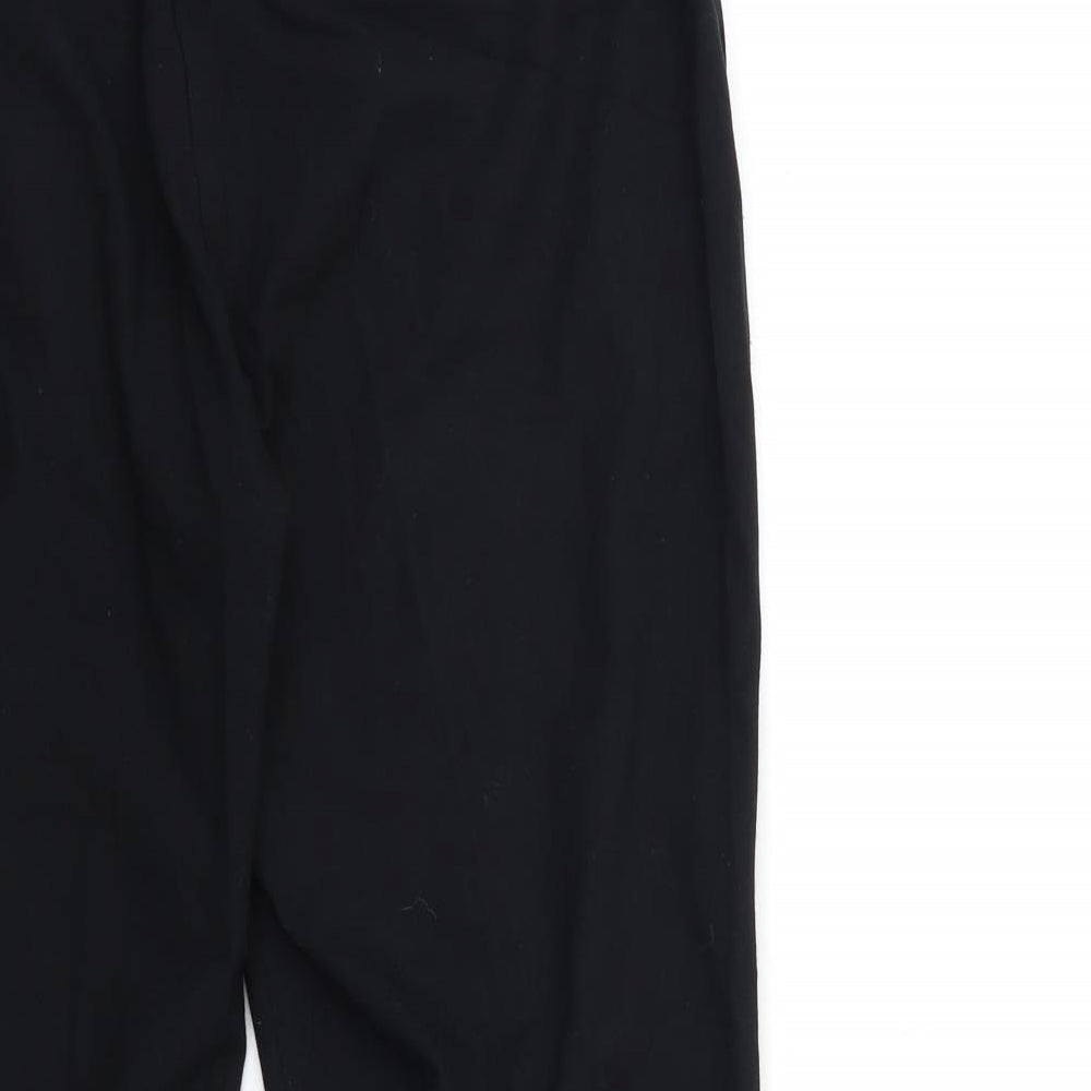 Marks and Spencer Womens Black Trousers Size 14 L28 in