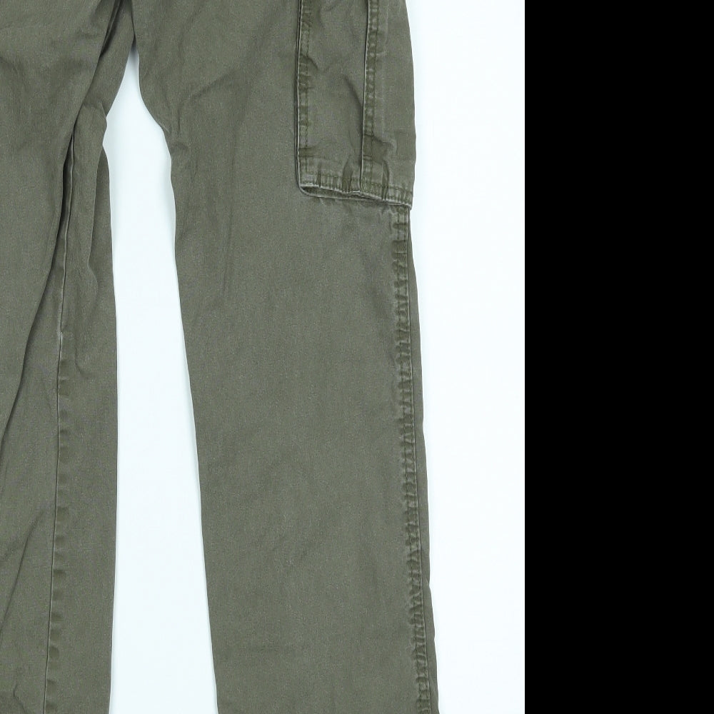 F&F Mens Green Cargo Trousers Size 32 L32 in
