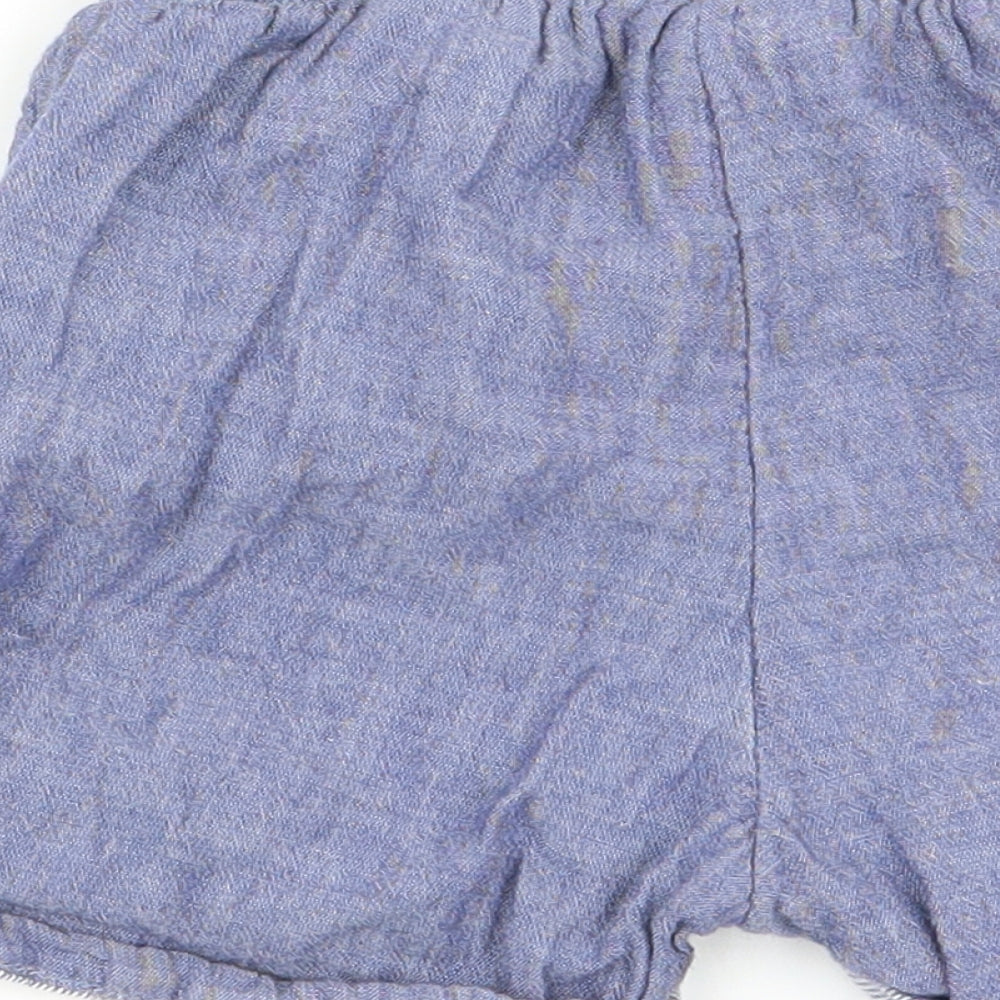 H&M Girls Blue Capri Trousers Size 12 Months - shorts