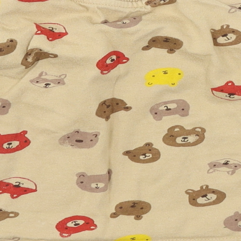 Nutmeg Boys Brown Geometric Jersey Basic T-Shirt Size 9-12 Months - bear