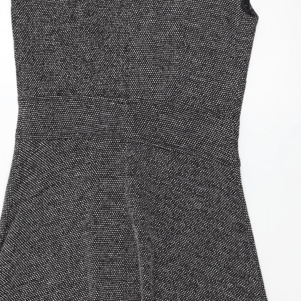 H&M Womens Grey Skater Dress Size M