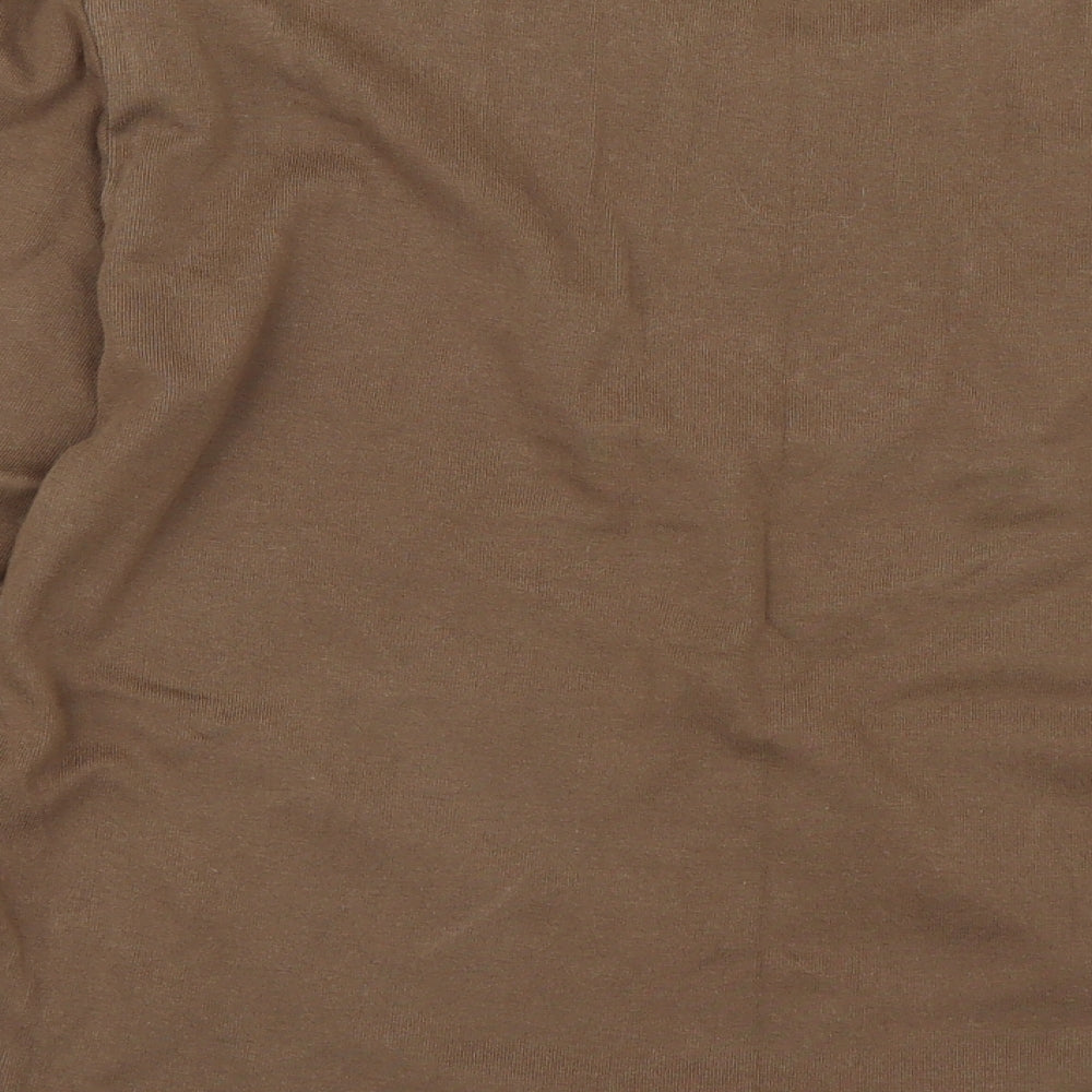 IMAGES Womens Brown Basic T-Shirt Size XL