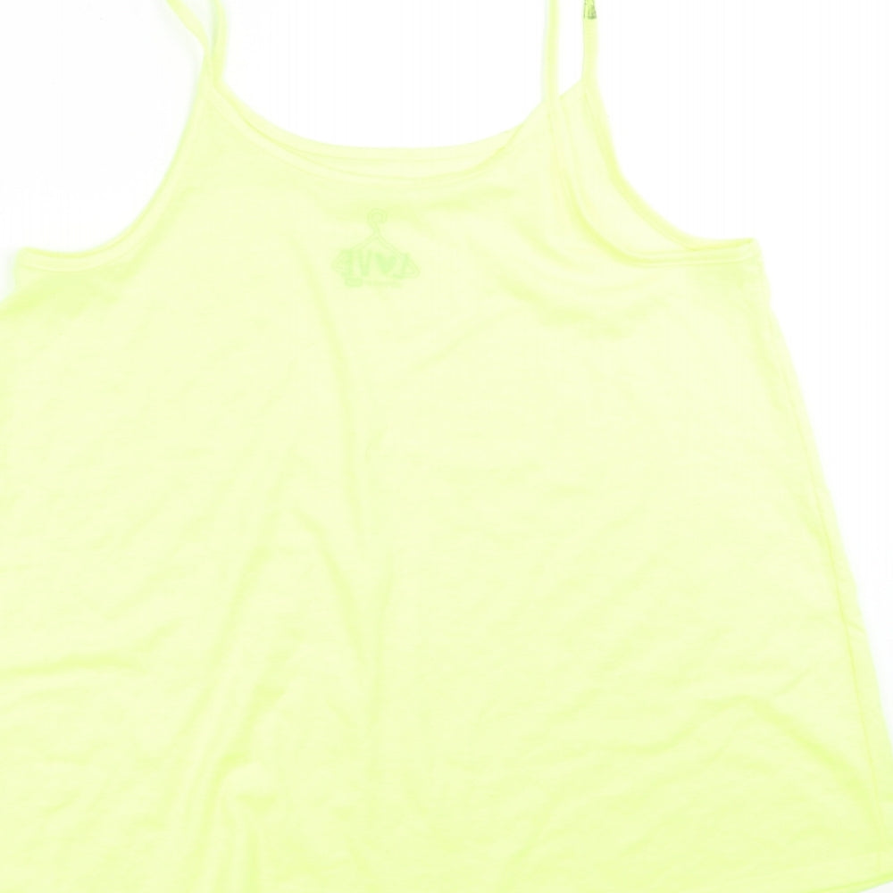 F&F Girls Green Camisole T-Shirt Size 12-13 Years