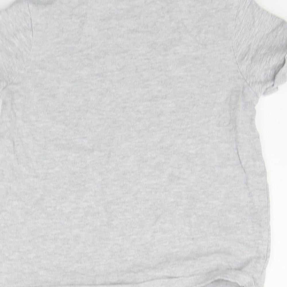 NEXT Girls Grey Basic T-Shirt Size 6 Years