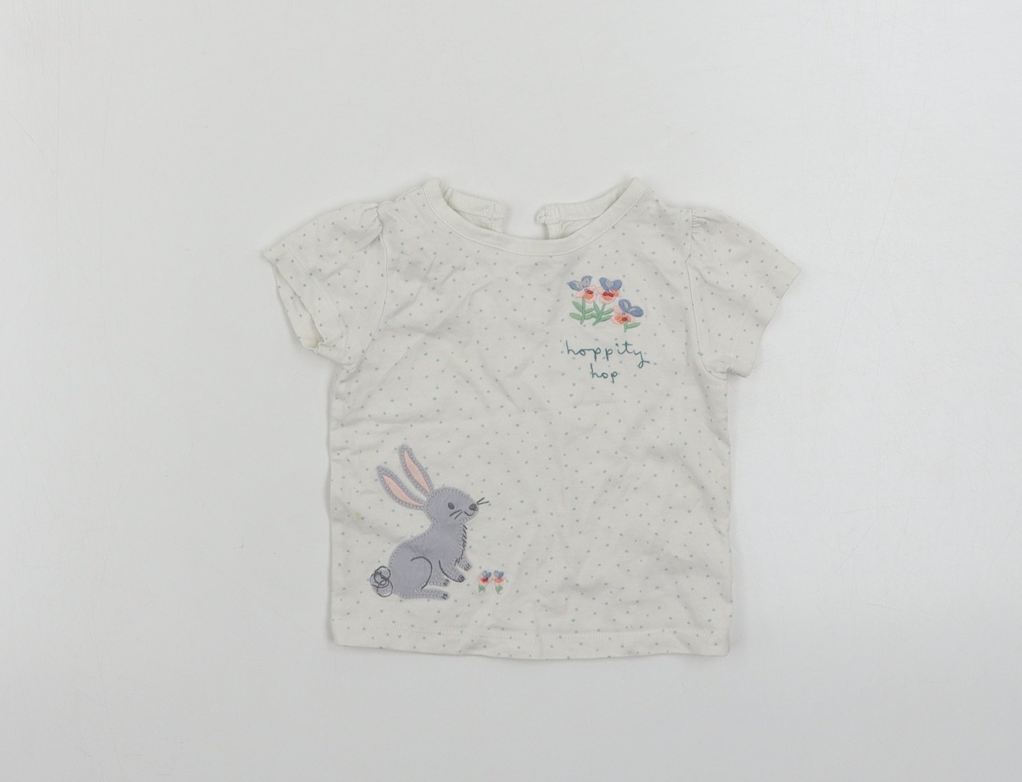 T-shirt Fille Marks And Spencer 8-9 Ans - Manches Courtes - Rouge à Rayures - Coton
