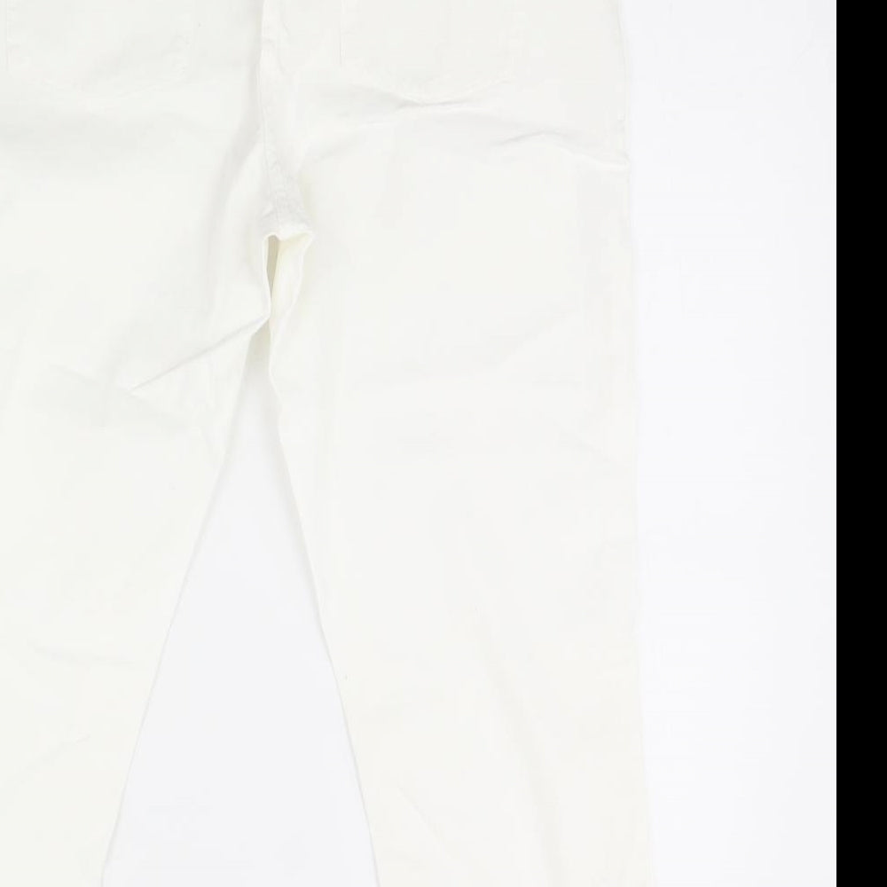 Maine Womens White Trousers Size 10 L24 in