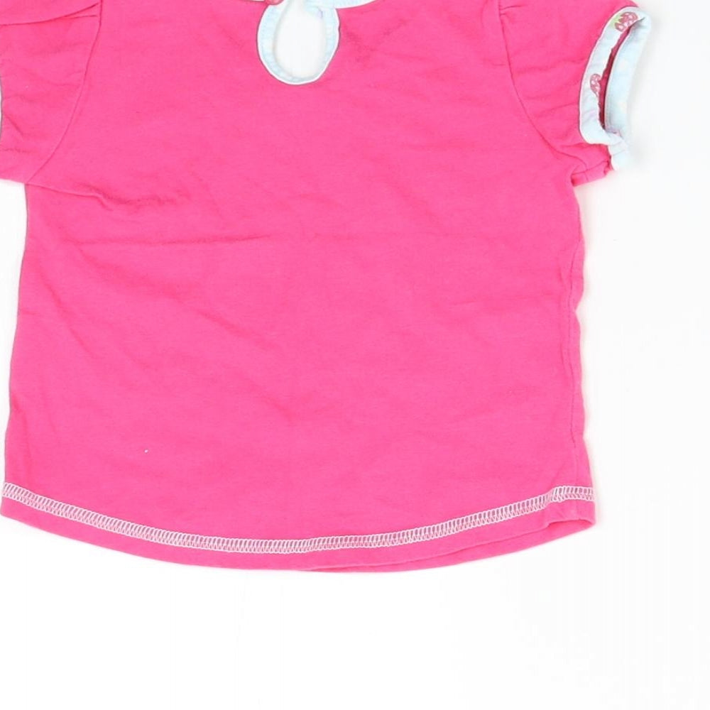 M&S Baby Pink Basic T-Shirt Size 3-6 Months