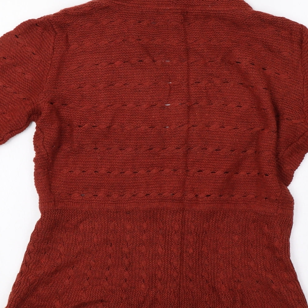 H&M Womens Brown Cardigan Jumper Size S