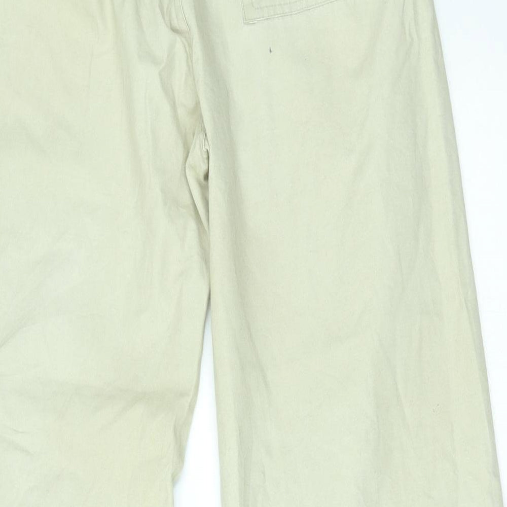Classic Mens Beige Trousers Size L L24 in