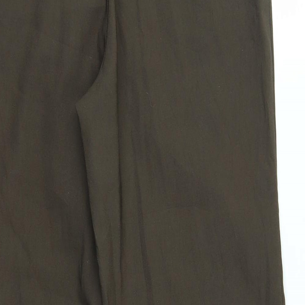 ole Womens Brown Trousers Size 12 L26 in