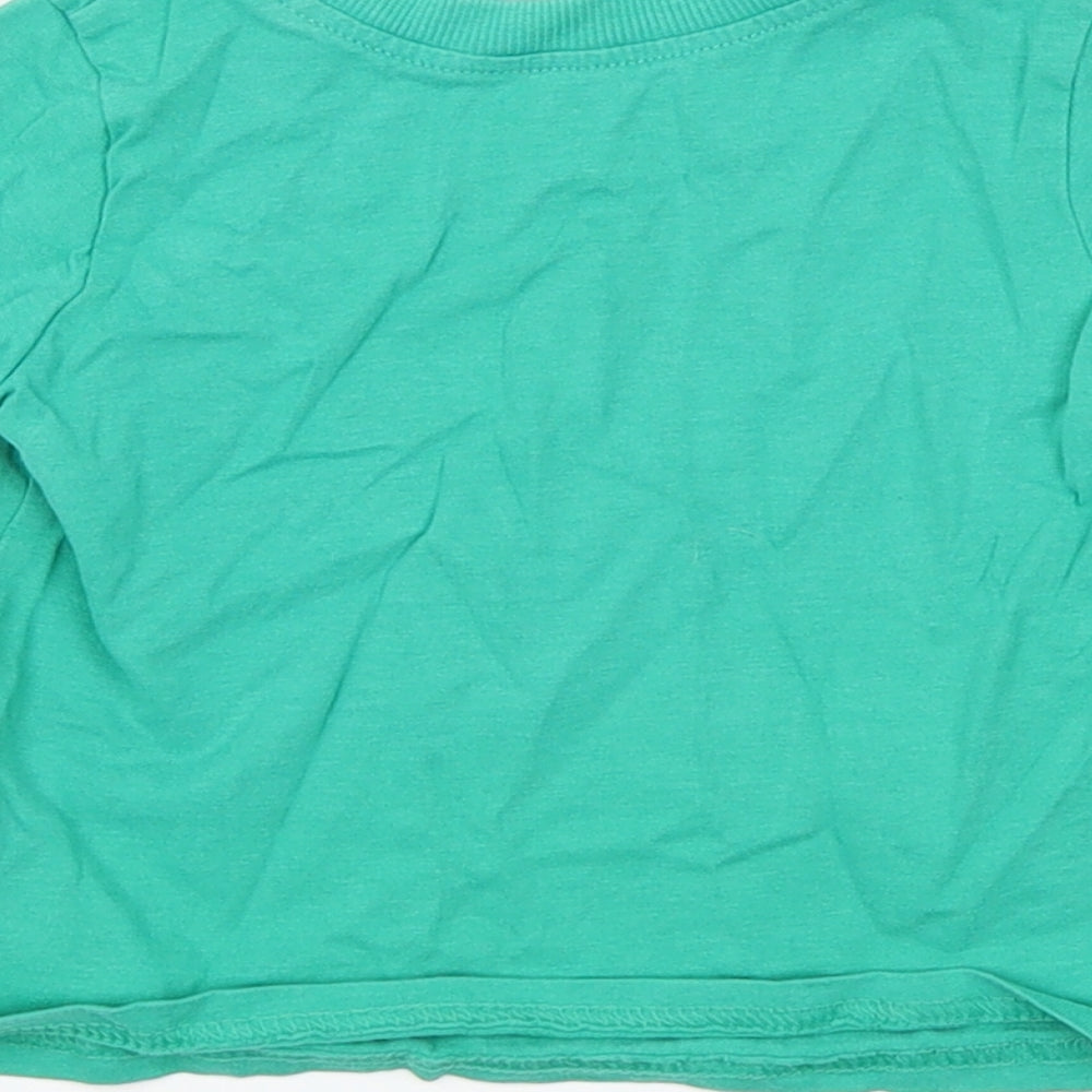George Baby Green Basic T-Shirt Size 6-9 Months