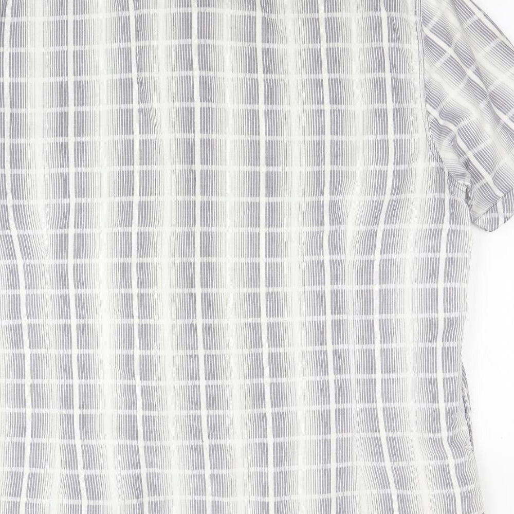 NEXT Mens Multicoloured Check Button-Up Size L