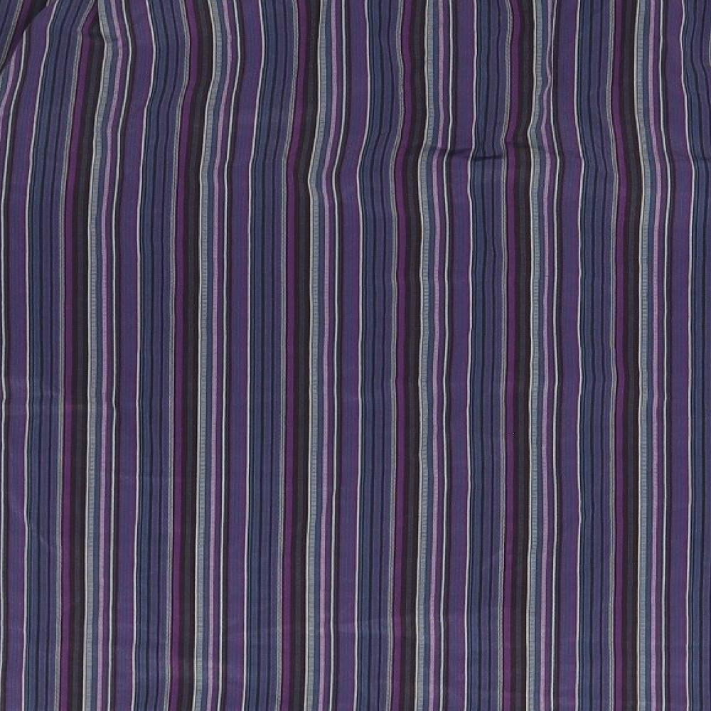 NEXT Mens Blue Striped Button-Up Size L